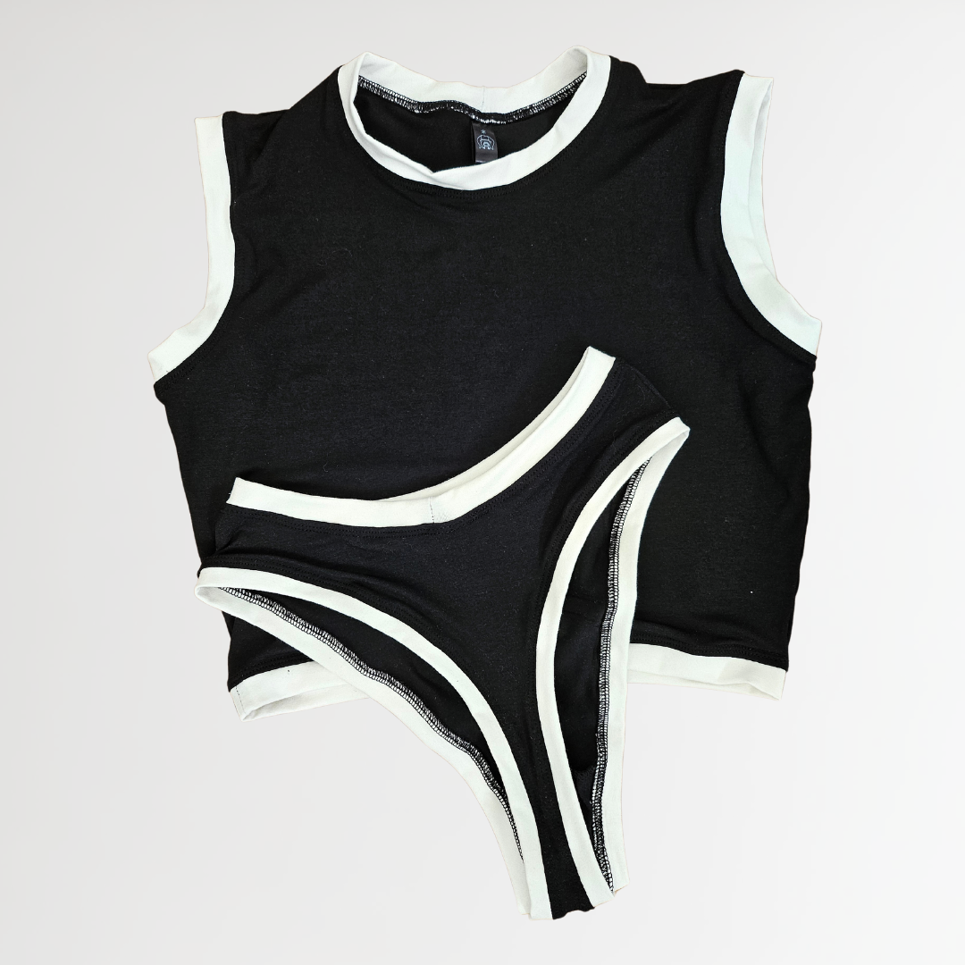 Ringer Tank & Bottoms- Black