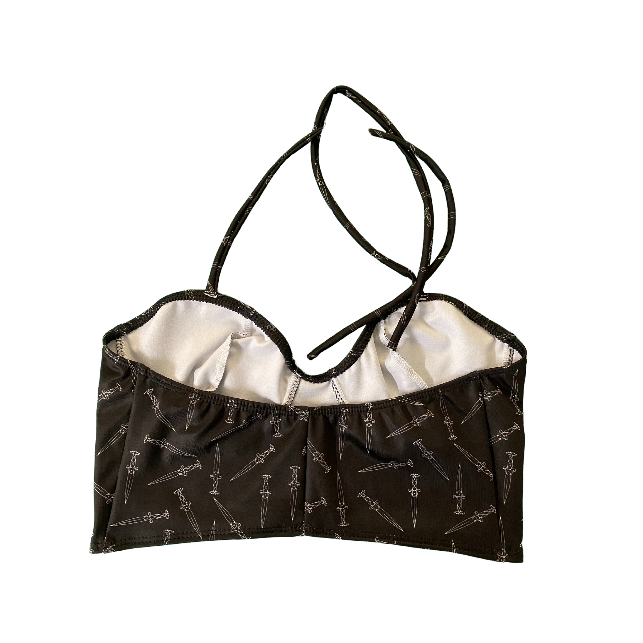 Death Moth Longline  Bikini- TOP