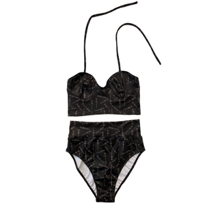Death Moth Longline  Bikini- TOP