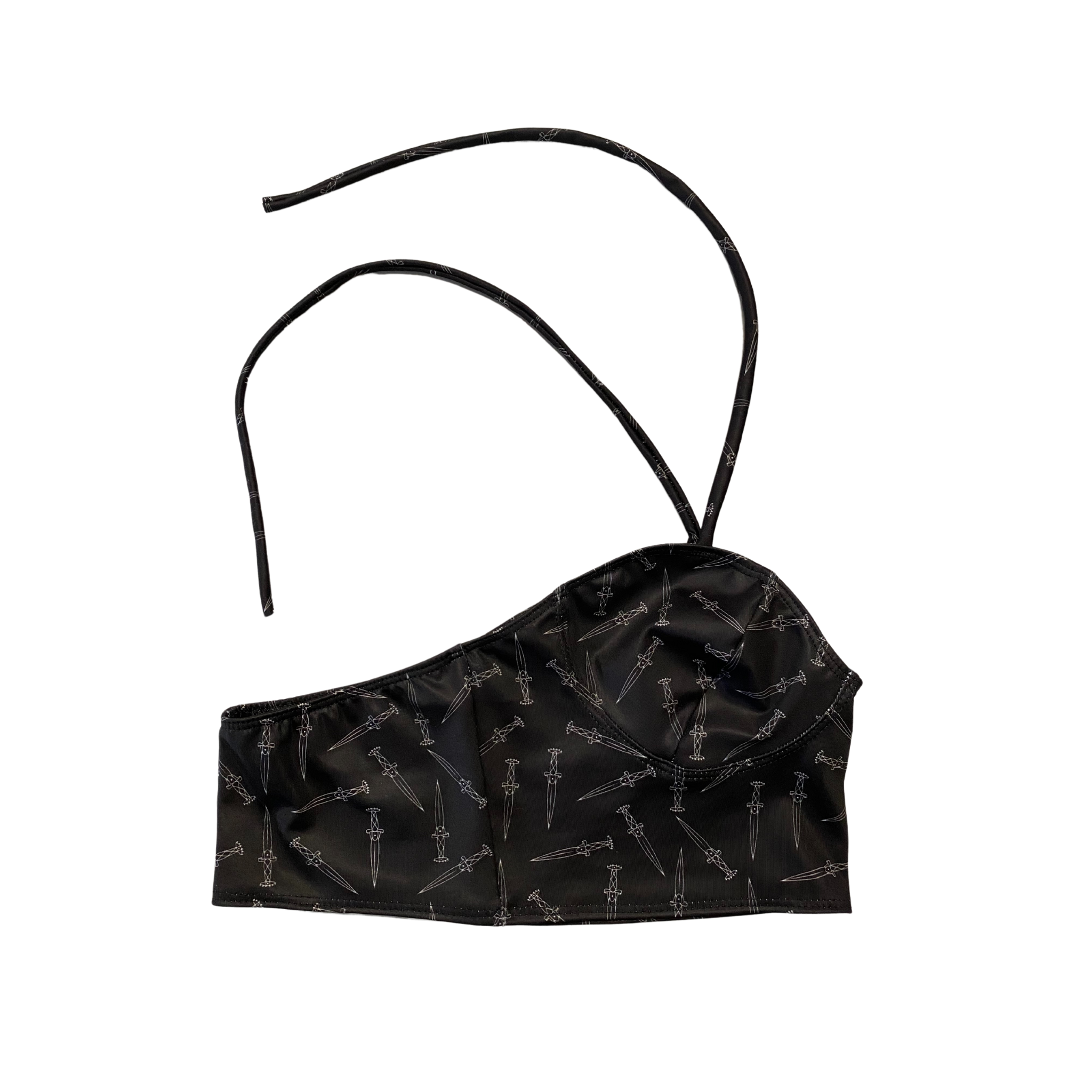 Death Moth Longline  Bikini- TOP