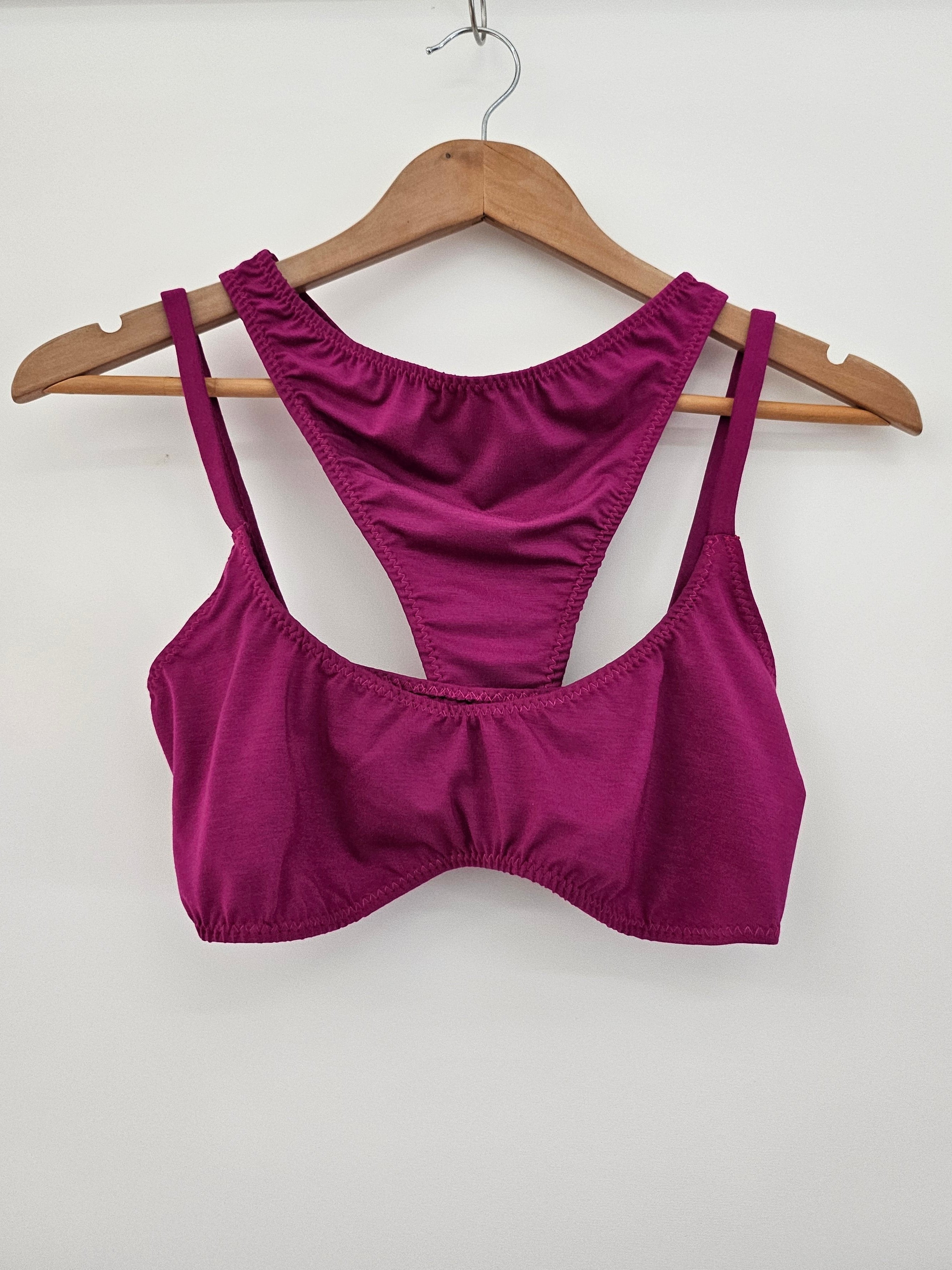 Easy Bralette and Undies Set- Magenta