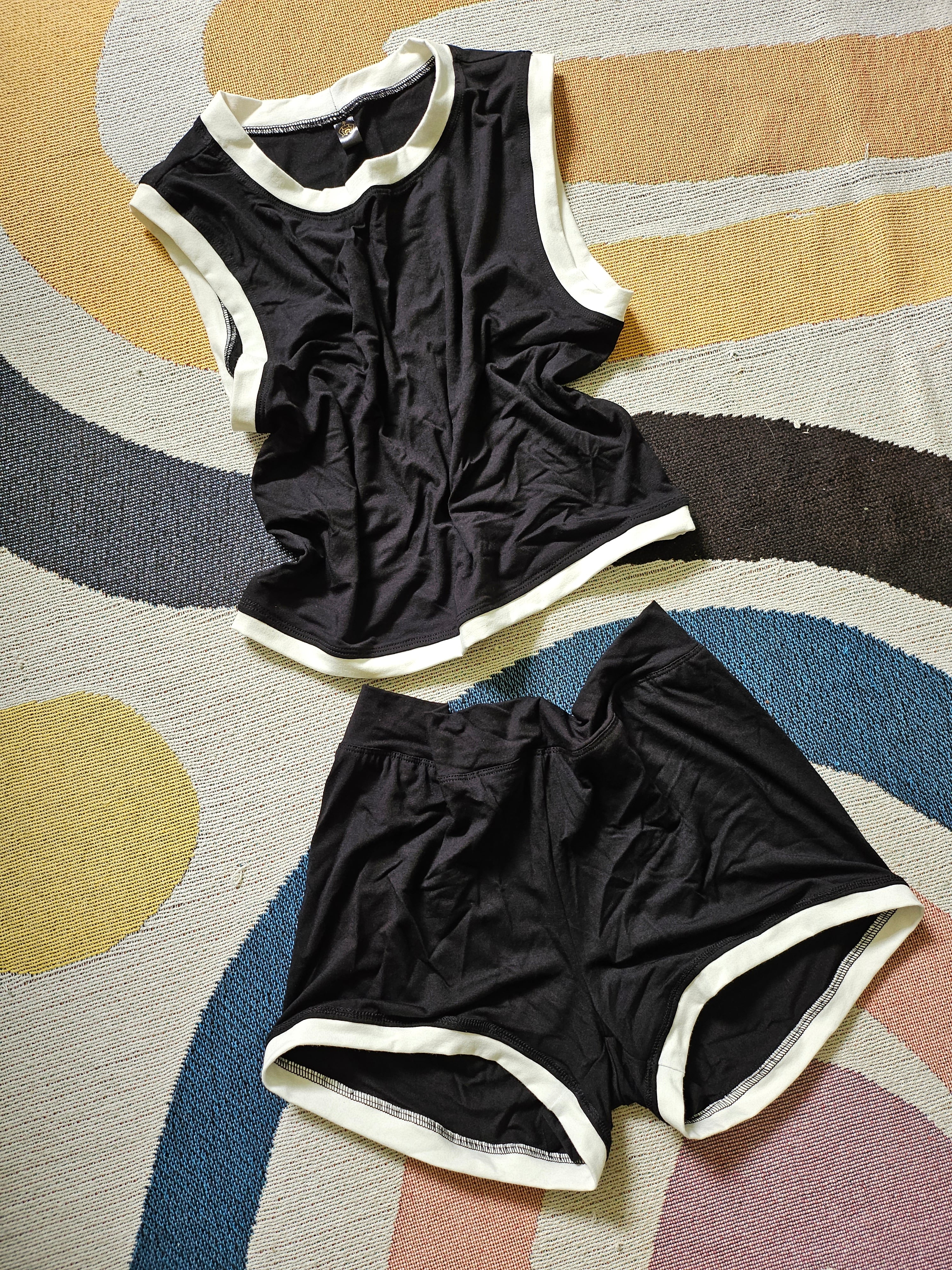 Ringer Swim Set Black